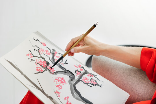 Cherry Blossom Painting Expressed Creatively