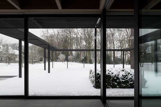 Fototapeta patio in winter