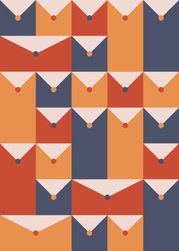 Envelopes of different shapes and colors