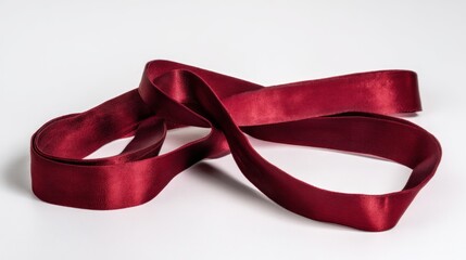 Burgundy satin ribbon
