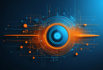 Obraz premium Abstract Circuitry Background