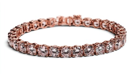 Rose gold diamond bracelet