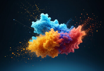 Colorful Cloud of Smoke