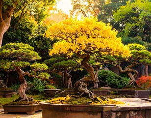 Autumn Bonsai Display