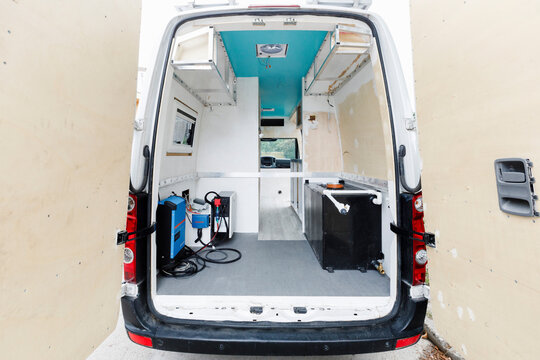 Empty Van Interior Under Conversion