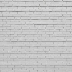 Naklejka premium White brick wall background texture, a clean and simple backdrop for various design projects and presentations