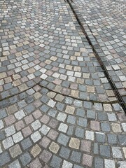 Stone pavers on the ground