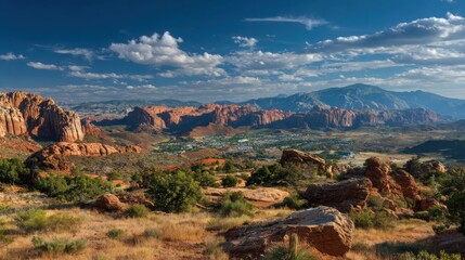 Fototapeta premium Panoramic desert vista