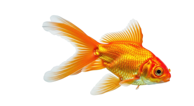 Goldfish with transparent background - Powered by Adobe
