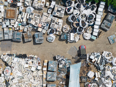 Electronic Waste Recycling Facility Aerial View