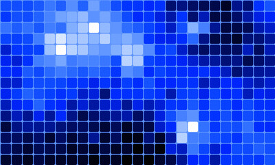 Abstract blue pixel art grid background. glowing grid pattern.