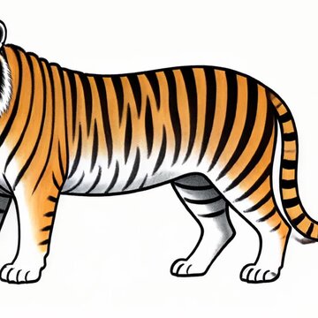 Tiger drawing tutorial