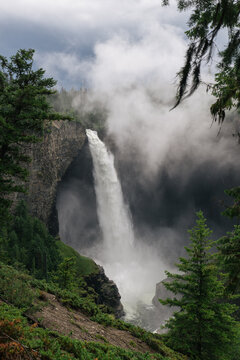 Epic View of Helmcken Falls, British Columbia, Canada