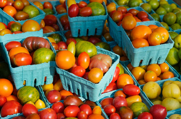 Fresh assorted cherry tomatoes 