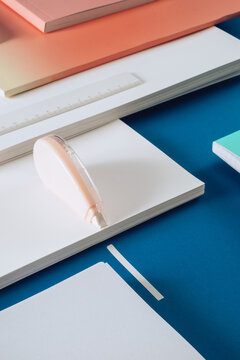 detail of office /school materials