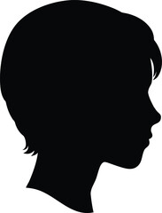 silhouette of a man with speech bubble on transparent background