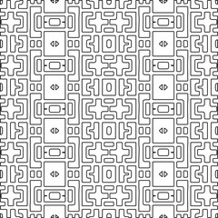 Linear pattern. Digital design.Black and white pattern for web page, textures, card, poster, fabric, textile. Linear Wallpaper Image.
Repeating ornament.