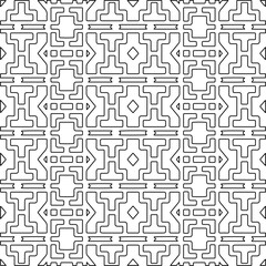 Linear pattern. Digital design.Black and white pattern for web page, textures, card, poster, fabric, textile. Linear Wallpaper Image.
Repeating ornament.