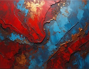 Abstract Fusion Vibrant Colors And