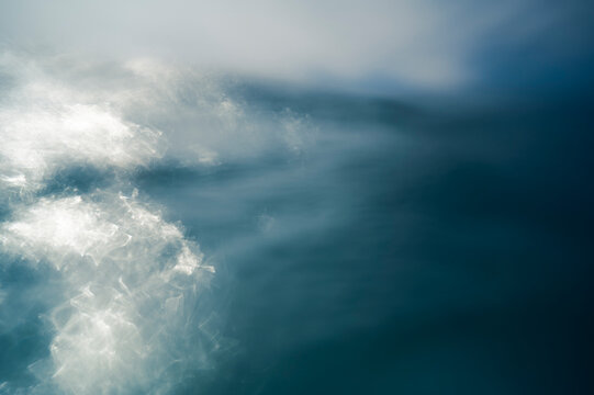 Sunlight reflections on ocean surface