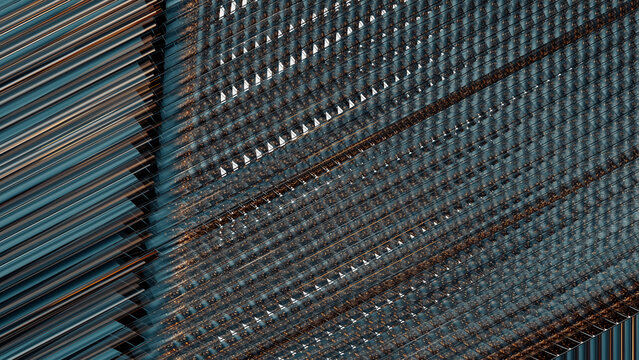 Modern geometric backdrop with translucent texture in 3D design