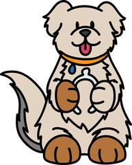 Obraz premium Thanksgiving Dogs Clip Art