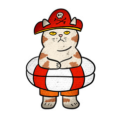 The Cat hand drawing Png image for Halloween or Holiday concept.