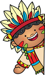 Thanksgiving Toppers and Peekers Clip Art