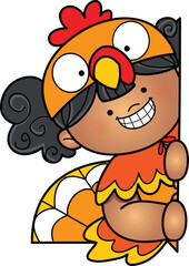 Thanksgiving Toppers and Peekers Clip Art