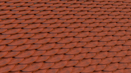 The Rusty scale for abstract Background 3d Rendering.