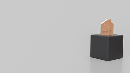 The House for Property or Building Business 3d Rendering.