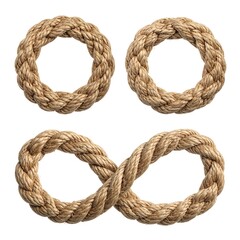 Four rope circles, two infinity