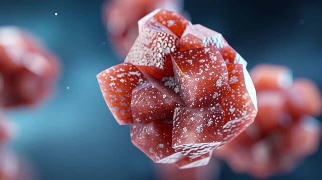 Medical anatomy of painful kidney stone, serious urology health disease. Microscopic visualization of calcium oxalate crystal buildup causing urinary tract discomfort