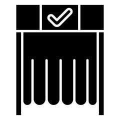 Voting Booth Glyph Icon