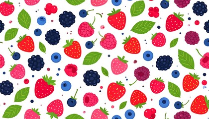 Colorful berry pattern