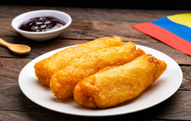 Fried cassava dough buns - Carimañola, typical Colombian food