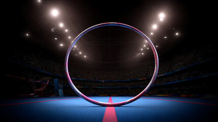  Gymnastics Hoop Blue Mat