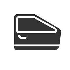 doors car icon solid glyph , car, automobile 