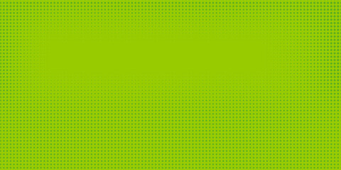 Lime green pop art background in retro comic style with halftone dots design, vector illustration
