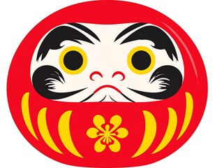 Round red good luck charm