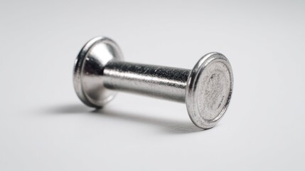 Obraz premium Metallic cylinder object closeup