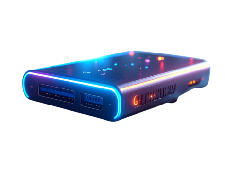 Futuristic USB-C to HDMI Hub PNG