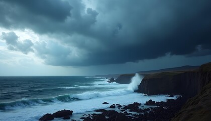 Obraz premium Resilience Unyielding - The Storm's Brink