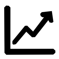 Growth Chart Icon – Business Analytics Vector