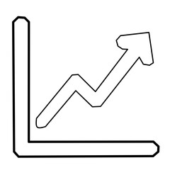 Growth Chart Icon – Business Analytics Vector