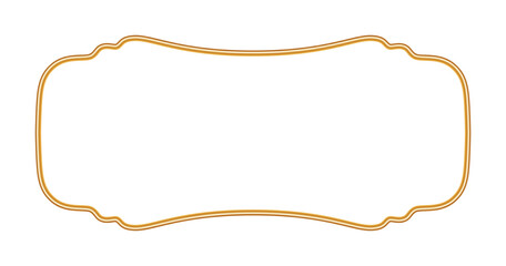 Golden luxury 3d frame. Vintage beveled frame, realistic object mockup for photo frame, ornamental border in oriental style. Vector illustration for certificate, various design