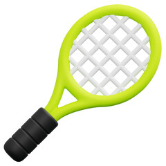 3D Tennis Racket Icon