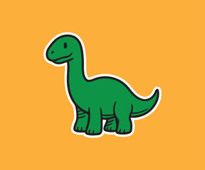 Brontosaurus vector illustration