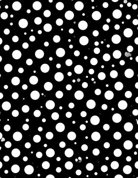 Black and white polka dots