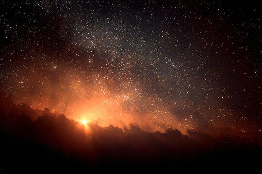 Starfield with Soft Fog Glow